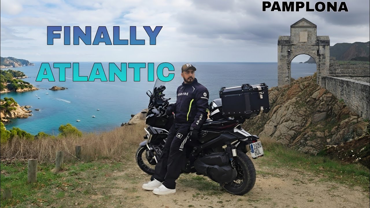 🇪🇸Spain Ep.13 P(1) 🌊Mediterranean Se Atlantic Tak 🌊| Final Destination ❤️ Spain Motorcycle Journey🏍️