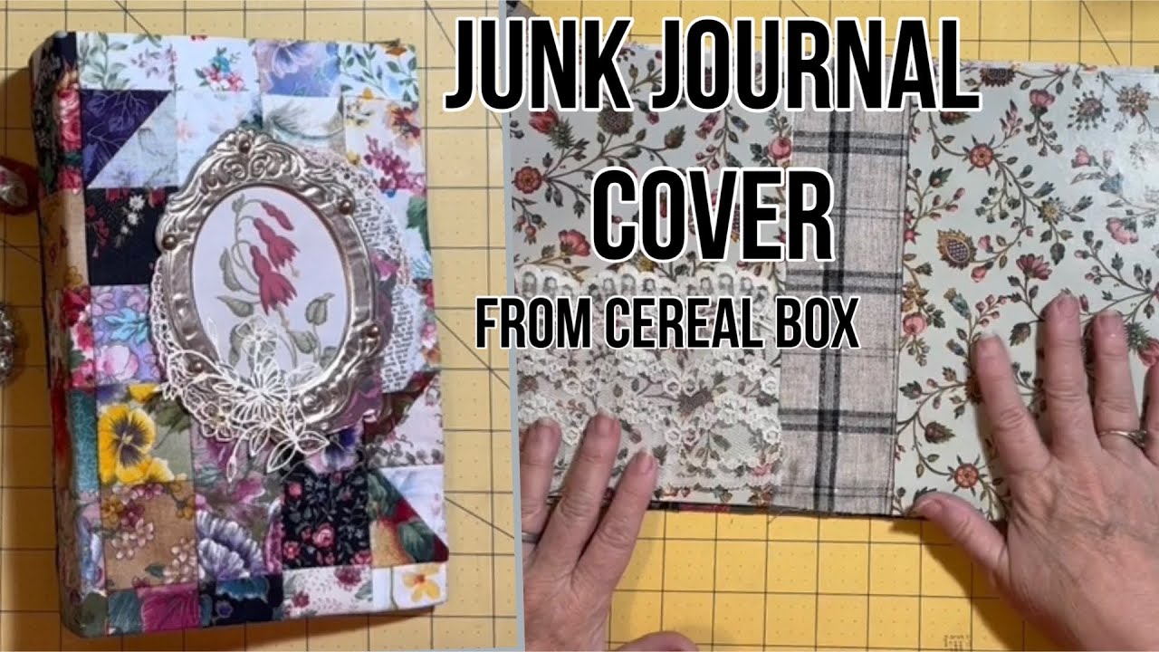 How to make a journal or book cover from a cereal box! All the steps