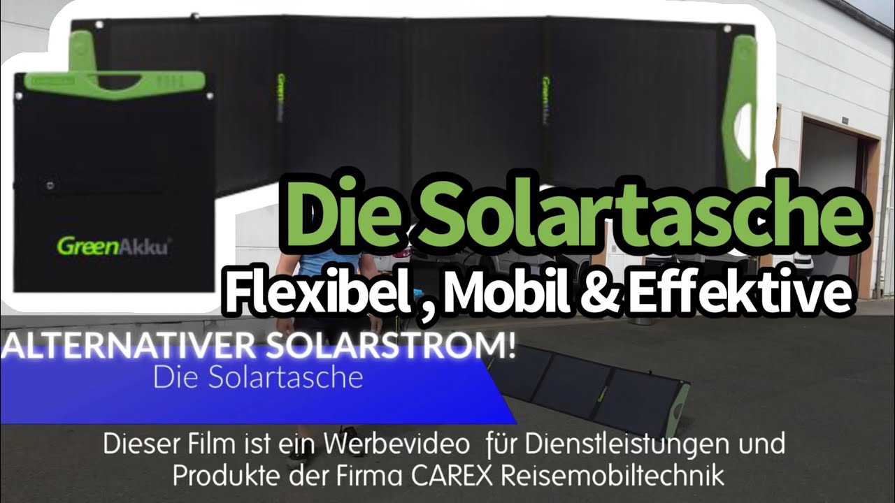 Die Solartasche | Alternativer Solarstrom!