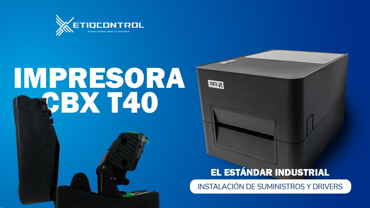 Impresora CBX T40 Tutorial completo | Drivers, instalación de suministros