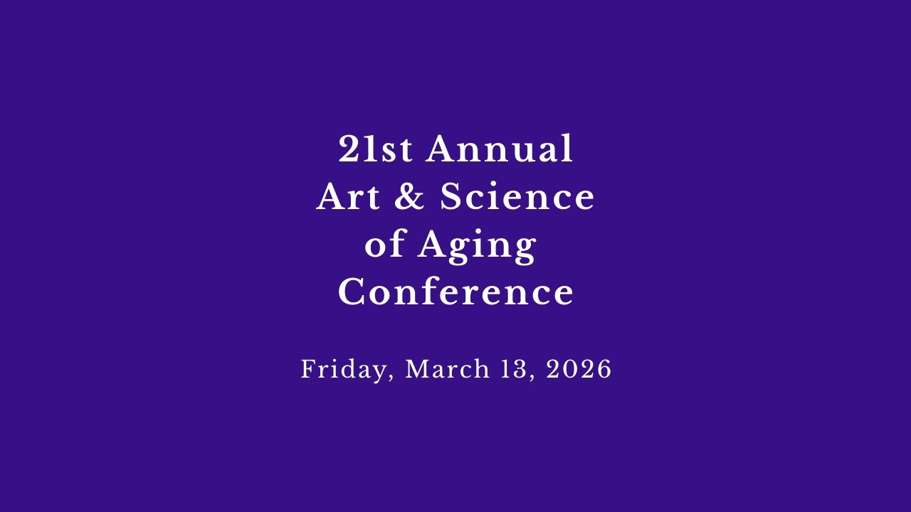 Dr. Priscilla Kimboko's invitation to the 21st Annual Art & Science of Aging Conference.