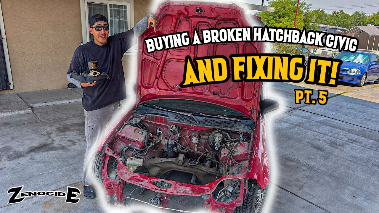 BUYING A BROKEN  HONDA CIVIC HATCHBACK AND FIXING IT!! 😳😳🔥🔥 | PART 5 🙌