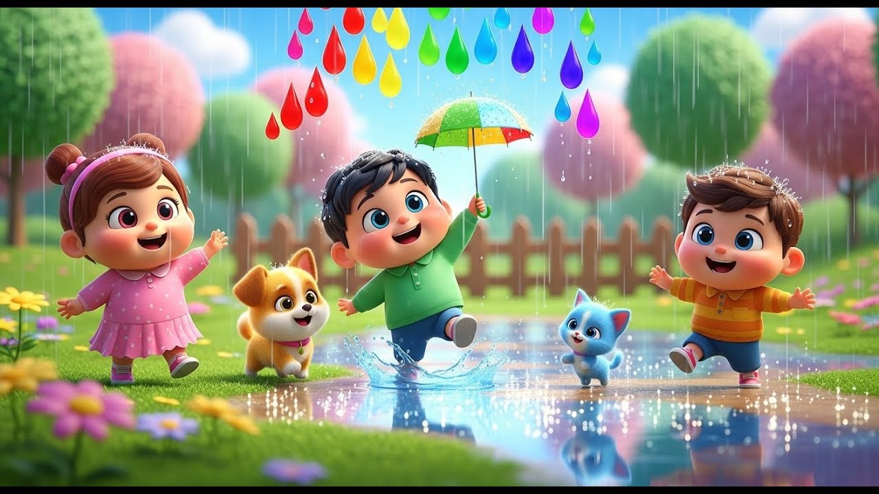 Rain Rain Go Away | Classic Weather Song for Kids | Sunny Day Nursery Rhyme