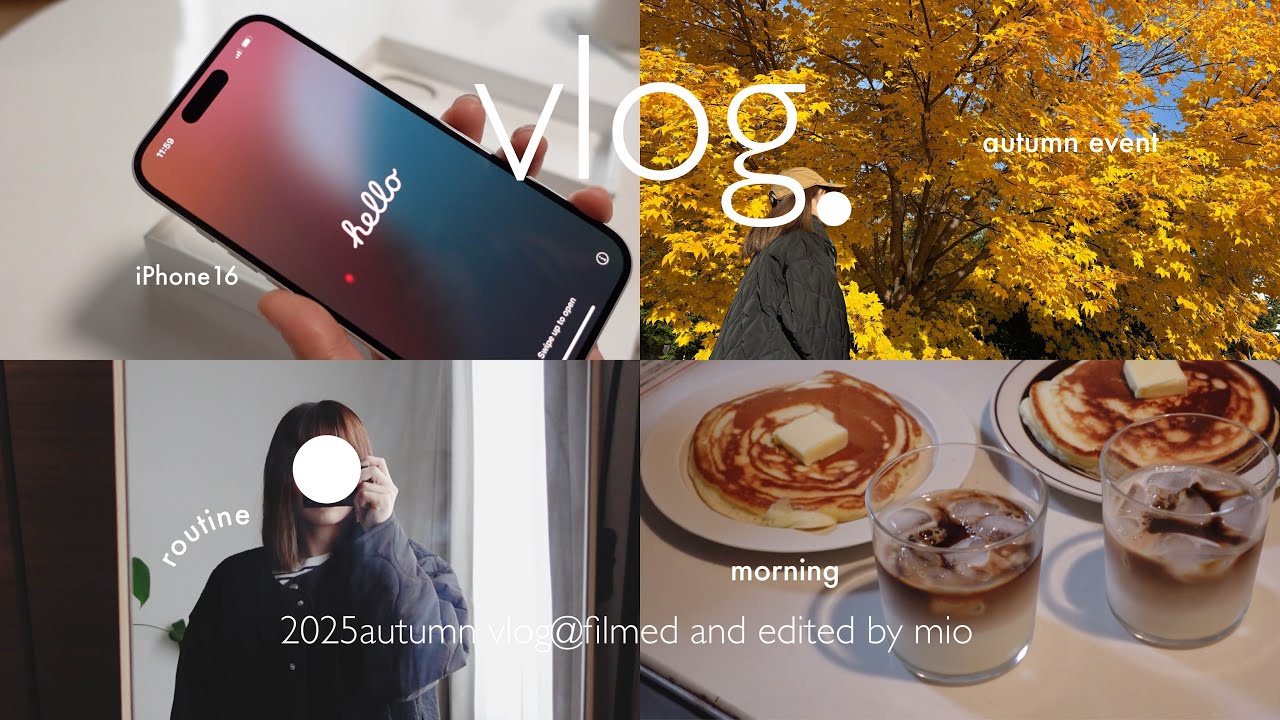 日常vlog┊30代会社員の出勤日(華金)と休日のモーニングルーティン👩🏻‍💼┊iPhone16を手に入れた📱北大イチョウ並木散歩🍁