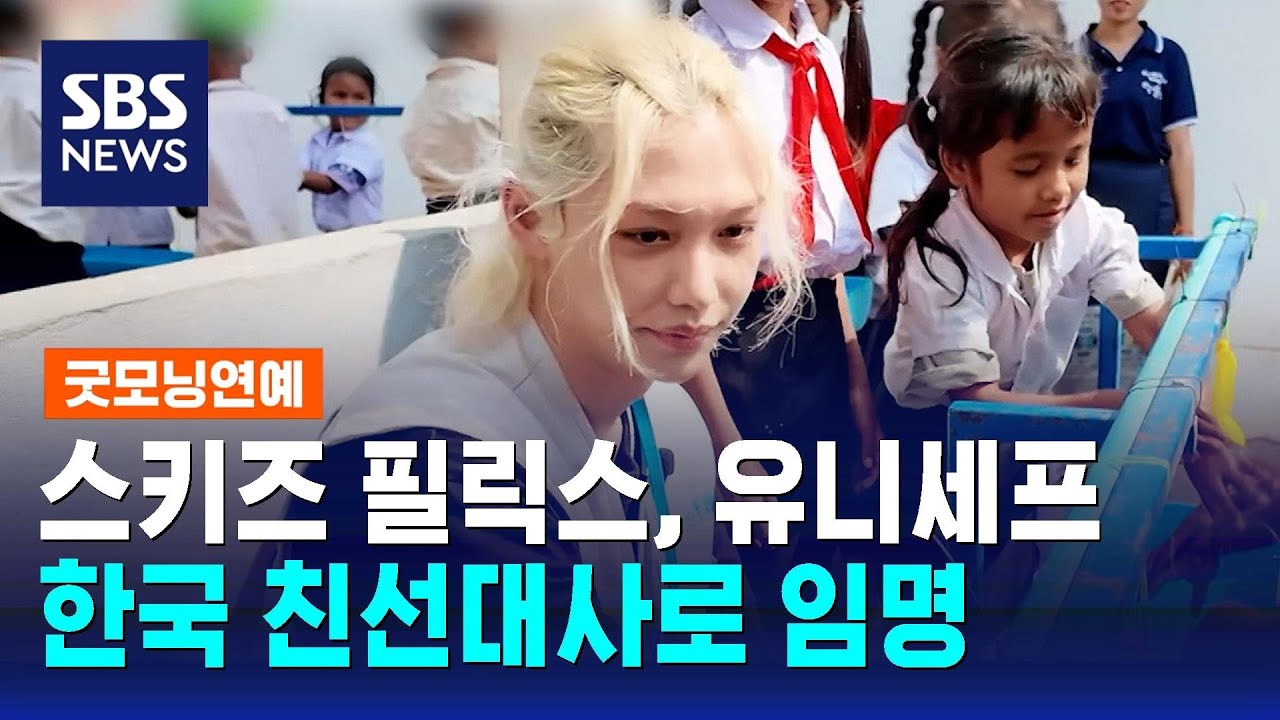 스키즈 필릭스, 유니세프 한국 친선대사로 임명 / SBS / 굿모닝연예