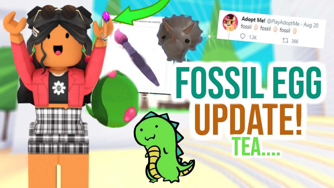 *NEW* Adopt Me FOSSIL EGG Update?!? *TEA* | SunsetSafari