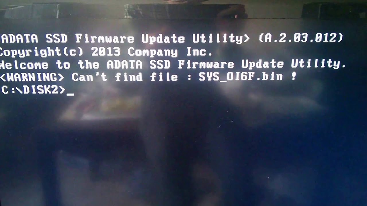 ADATA Premier SP600 firmware update fail