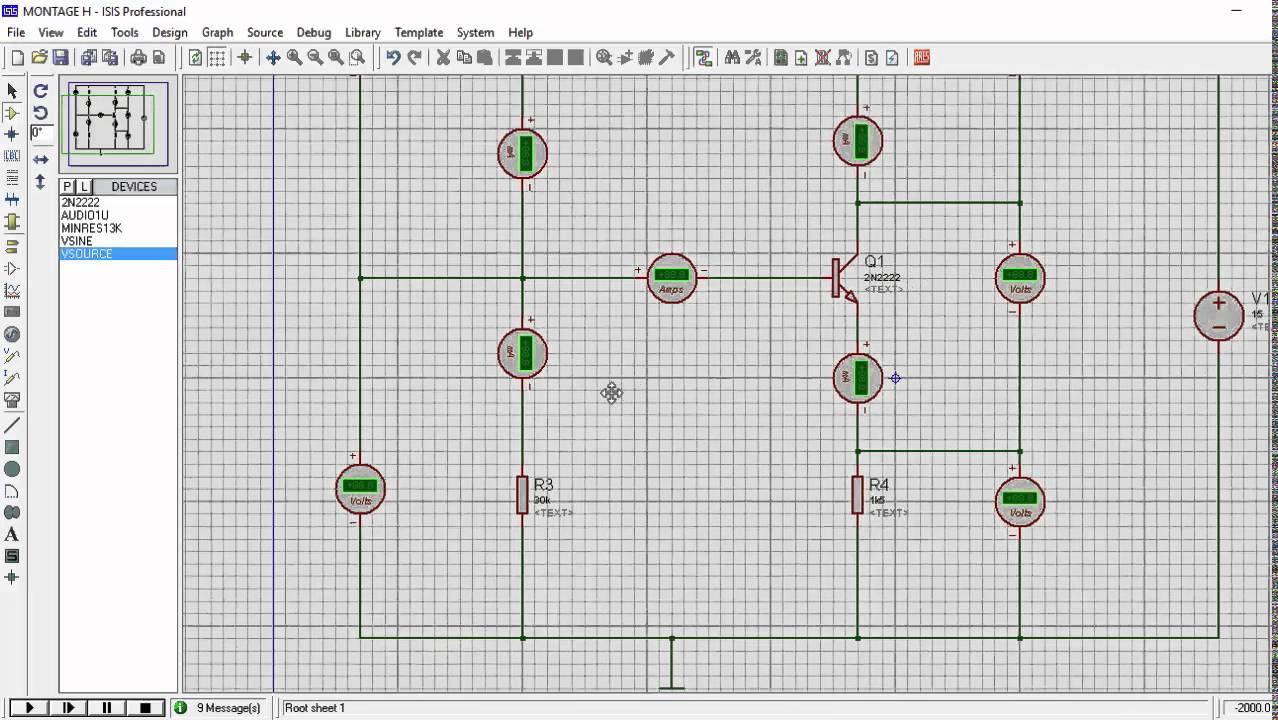 ISIS ELECTRONICS TUTORIAL : COMMON EMITTER TRANSISTOR