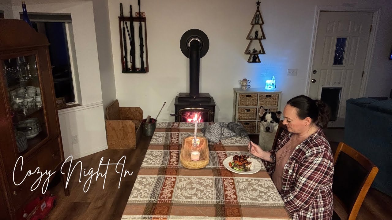 Cozy Night In | General Tso's Chicken & Crochet By Candle Light