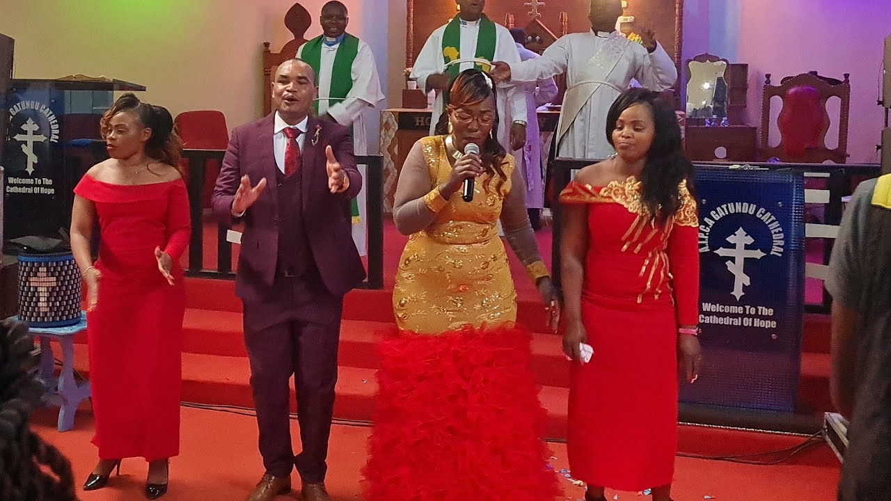 Rev. Muthungu & Mrs Muthungu on her occasion at Gatundu AIPCA CATHEDRAL