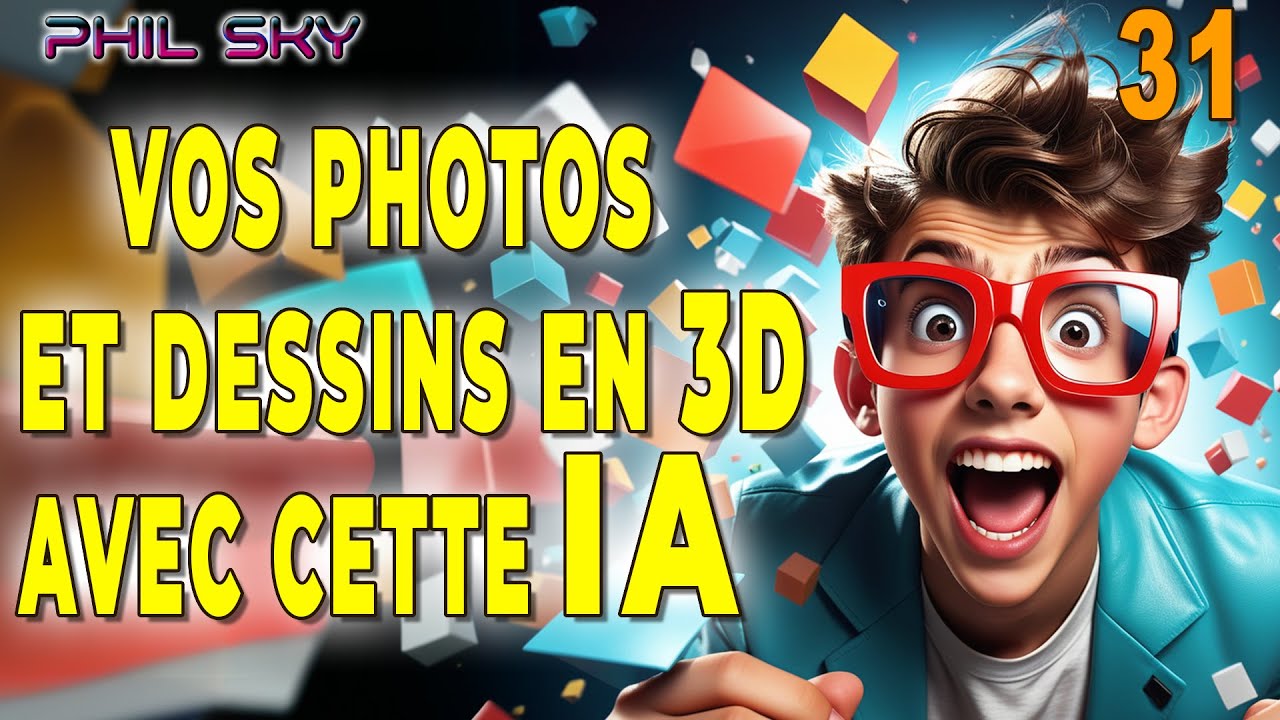 IA GRAPHIQUE POUR FAIRE D'UN DESSIN 2D OU D'UNE PHOTO, DE SUPERBES IMAGES 3D SPECTACULLAIRES !!!