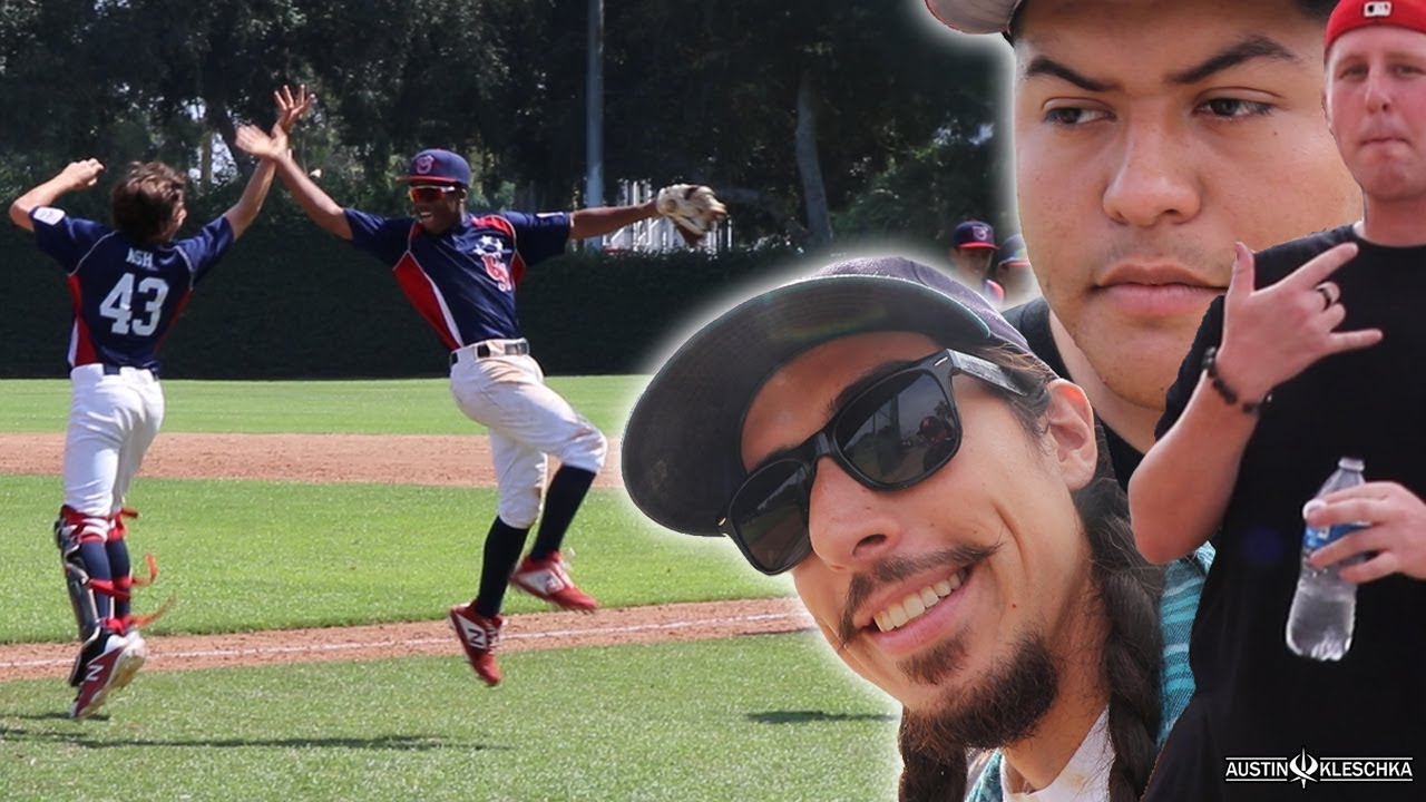 SOFTBALL CREW AT GABE'S BASEBALL GAME! | Kleschka Vlogs
