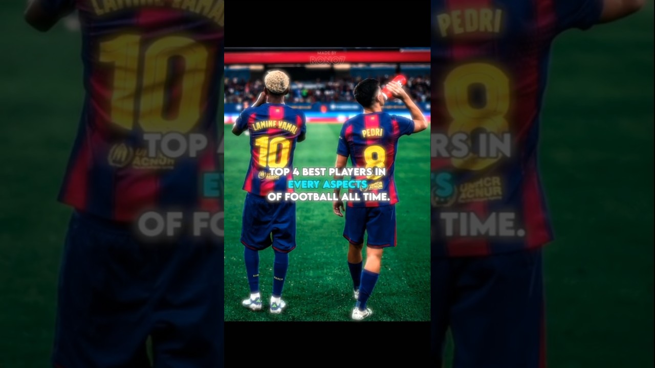 Top 4 Best players in every aspects of football 💀👀 || #shorts #football #edit #viral #amirkhanvoice