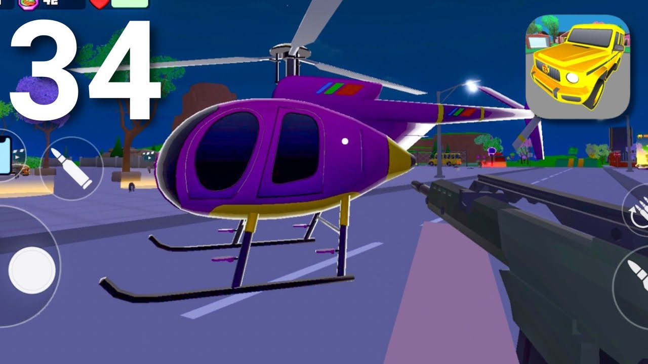 Gangs Wars: Pixel Shooter Walkthrough - Part 34: Helicopter Miami Showcase (iOS, Android)
