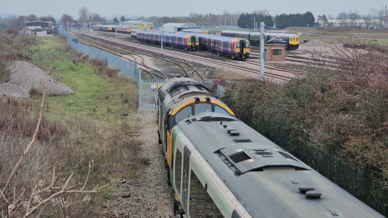 Tractor, Desiro's and more at Long Marston Storage Facility 5Q07 Wembley-Long Marston 23/12/25