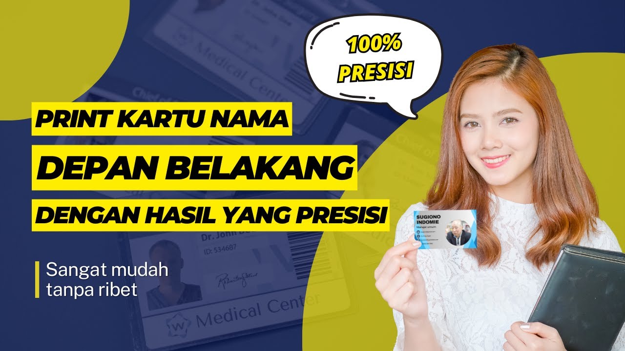 CARA PRINT BOLAK BALIK DESAIN KARTU NAMA!! TUTORIAL KOMPUTER 2024!!