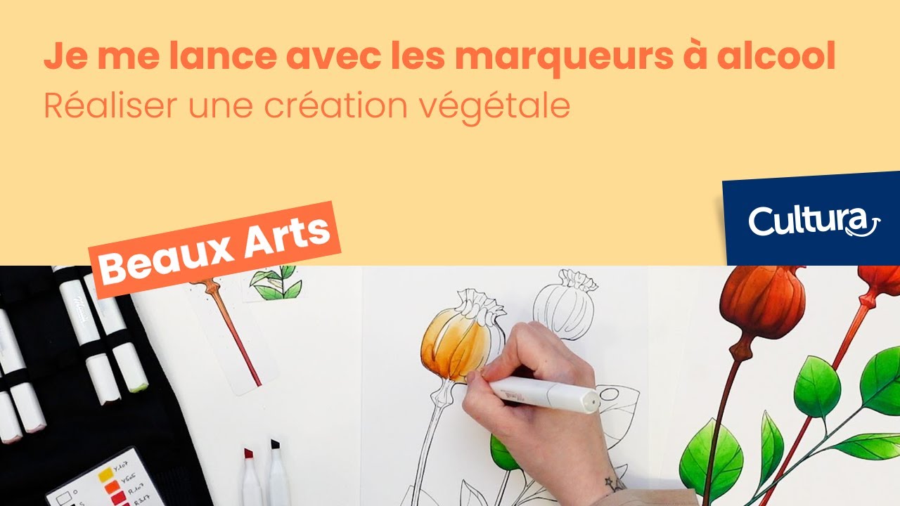 Comment dessiner des fleurs aux marqueurs ?
