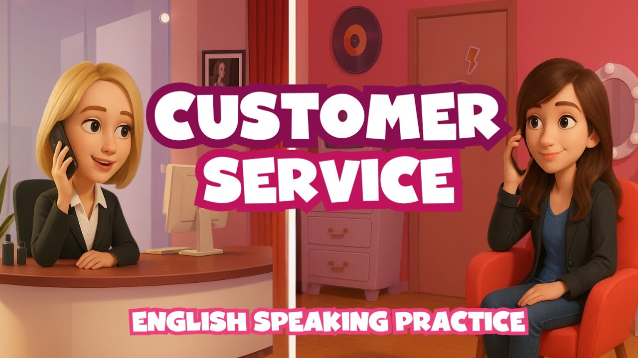 American English Conversation Practice - Customer Service - Advanced English with Vocabulary Review