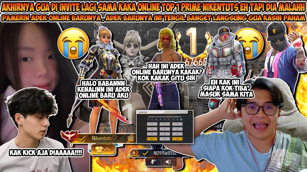 AKHIRNYA GUA DIINVITE LAGI SAMA KAKA ONLINE TOP 1 PRIME TAPI DIA MALAH PAMERIN ADEK ONLINE BARUNYA !
