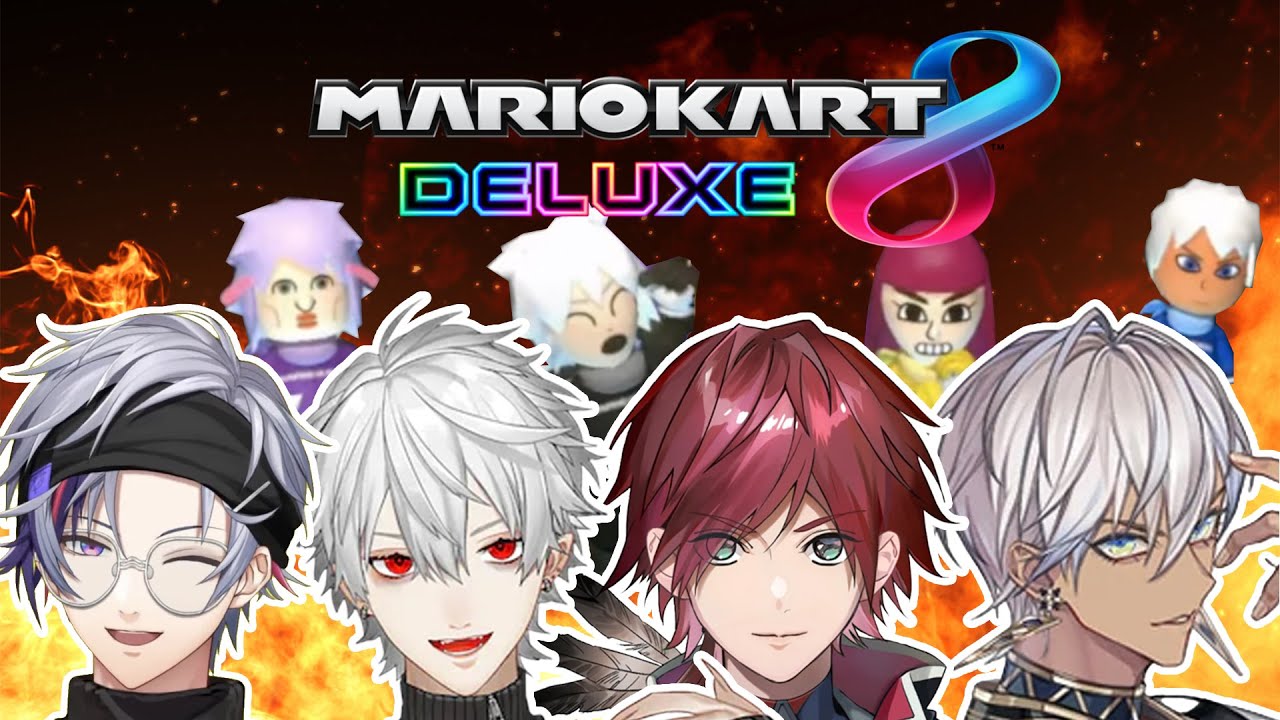 Boys chill night out in Mario Kart [口癖四天王/ Nijisanji]