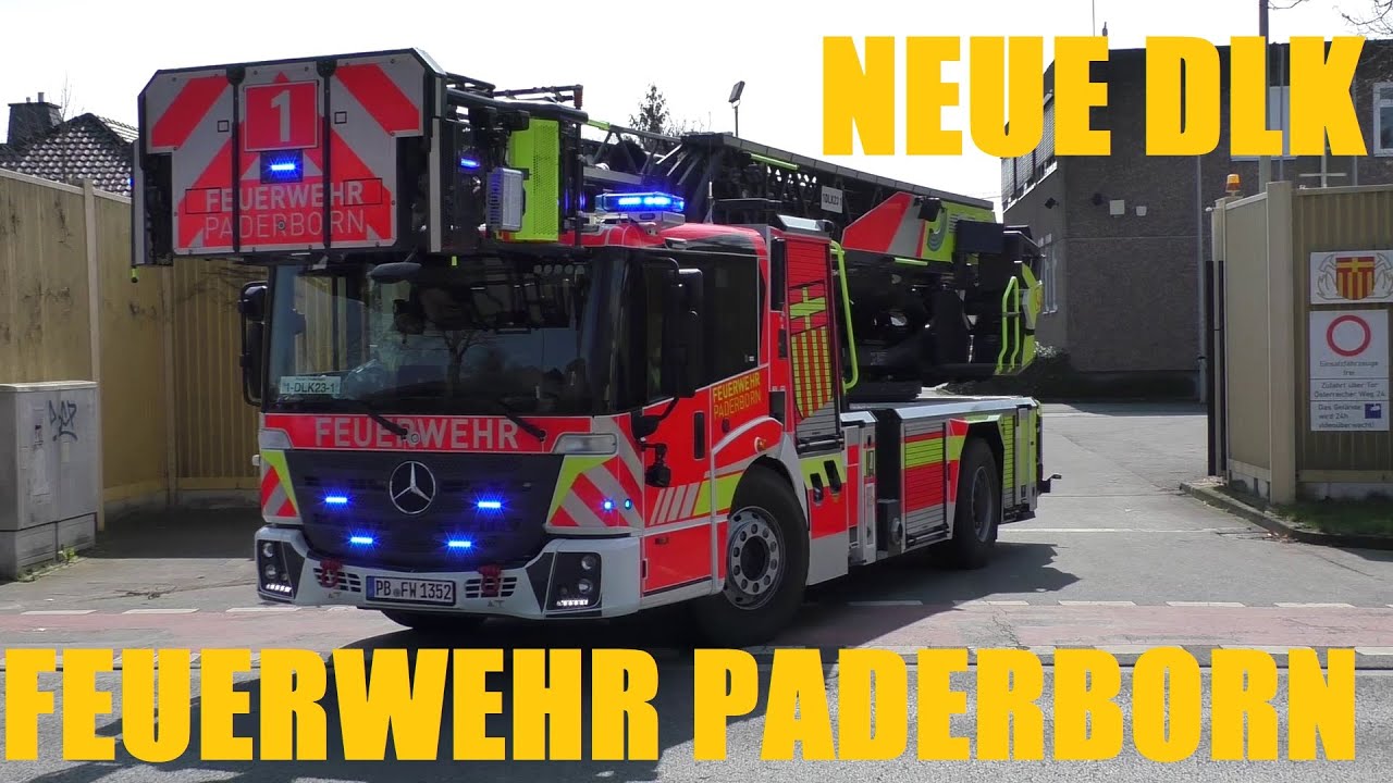 [NEUE DLK] LÖSCHZUG + FF Stadtmitte FEUERWEHR PADERBORN und vieles mehr #MontisEinsatzfahrten