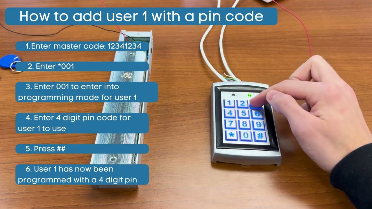 ONE K8 KIT Door entry Kit - Setting up Proximity Keypad | By SecureMyDoor