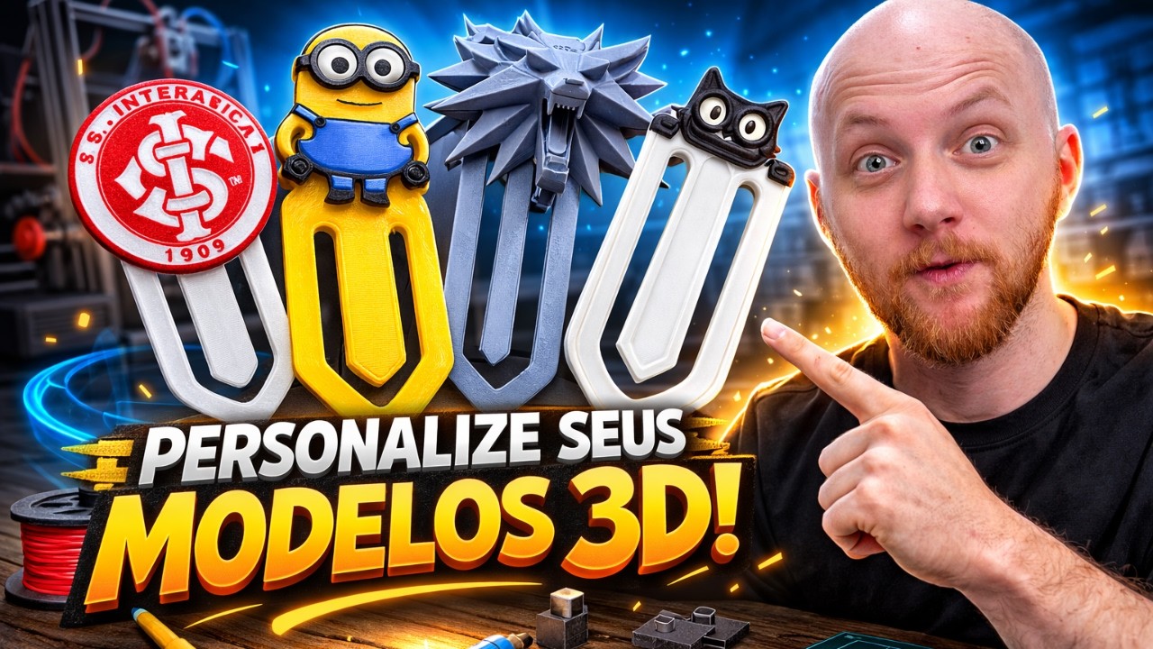Como CRIAR Arquivos PERSONALIZADOS para IMPRESSÃO 3D