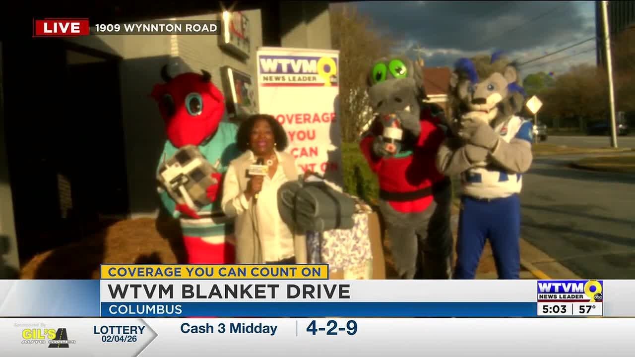 Blankets donated in 2026 Blanket Drive to benefit Hope Harbour in Columbus
