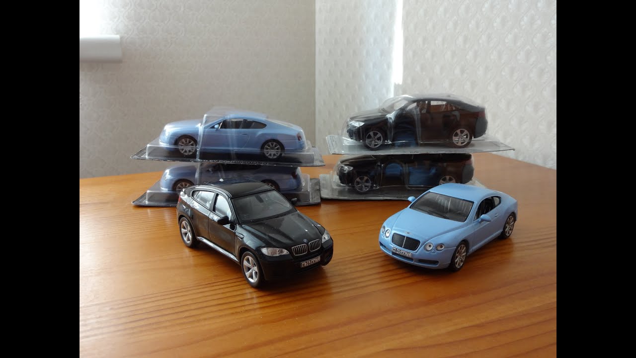 Масштабные модели BMW X6 / Bentley  Continental 1:43 DeAgostini из Журнальной Серии Суперкары