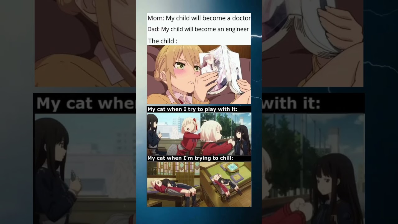 “When your cat’s mood changes faster than your study schedule 🐱📚” 