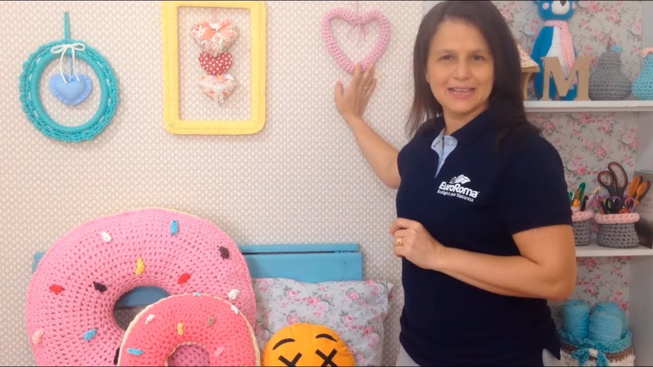 Moldura de Crochê com Fio de Malha por Pra Gente Miúda