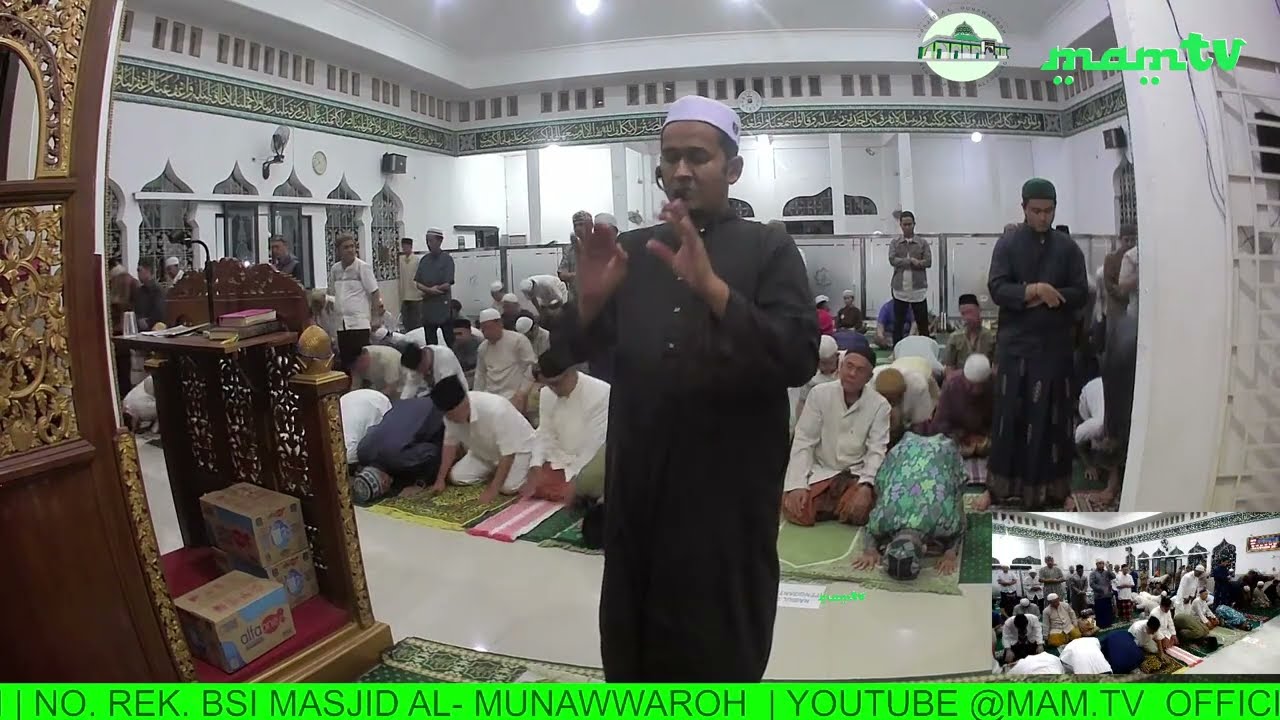 🔴LIVE | SHOLAT ISYA, TARAWIH DAN WITIR BERJAMA'AH | MASJID AL-MUNAWWAROH KENTEN PERMAI PALEMBANG
