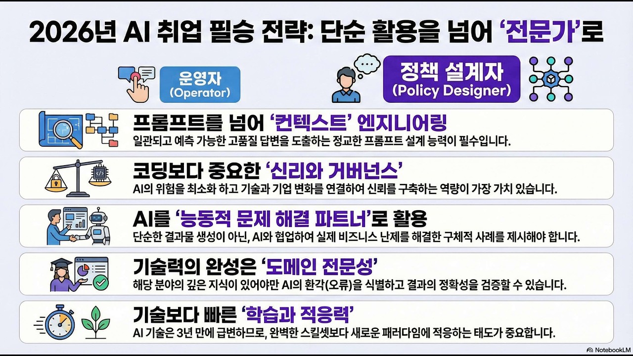 AI 시대의 인재상: 도구 사용법보다 중요한 '문제 해결'과 '신뢰 구축' 능력