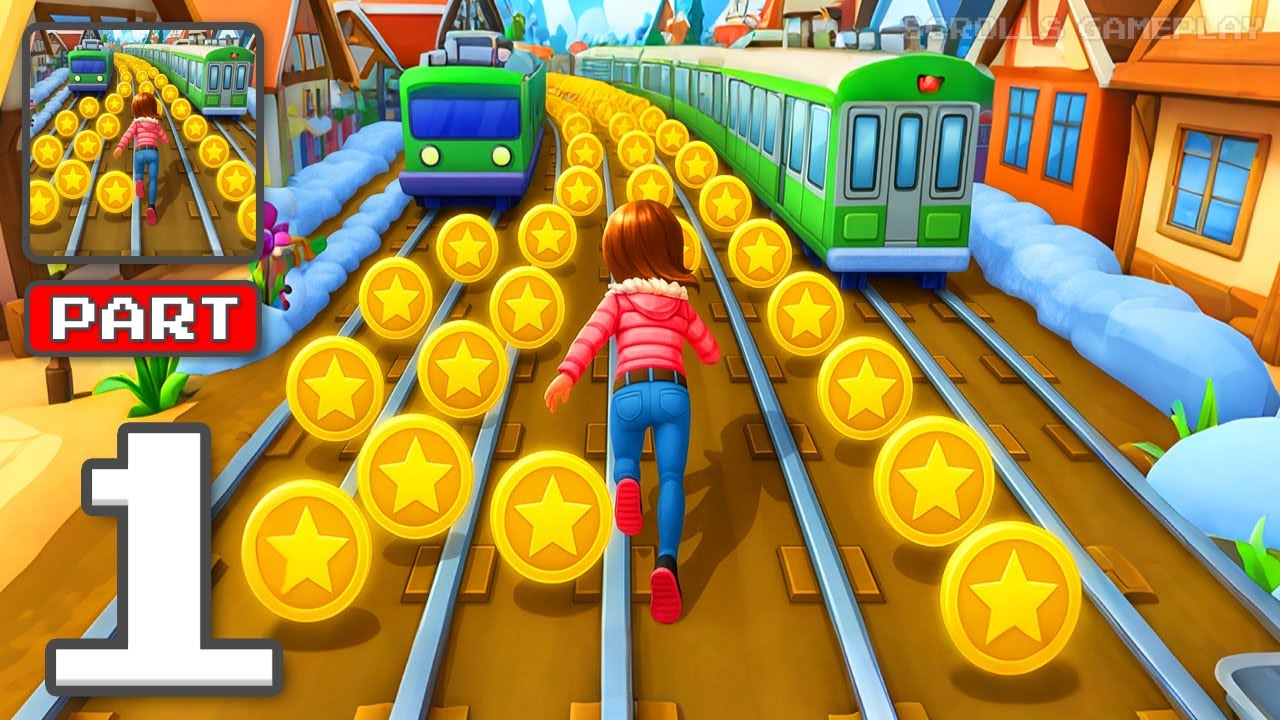 Subway Princess Runner - Gameplay Walkthrough Part 1 - Runway Escape Girl Power (iOS, Android)