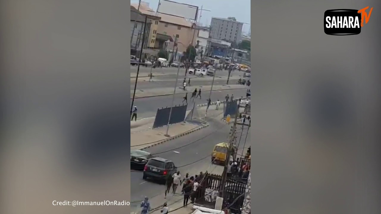 Scenes From Rival Cult Groups Clash In Fadeyi Lagos State