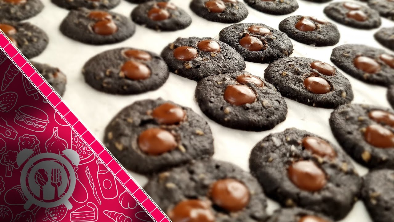 Black Seasalt Cookies | Resepi Biskut Raya Mudah | Hitam bukan sebarang Hitam