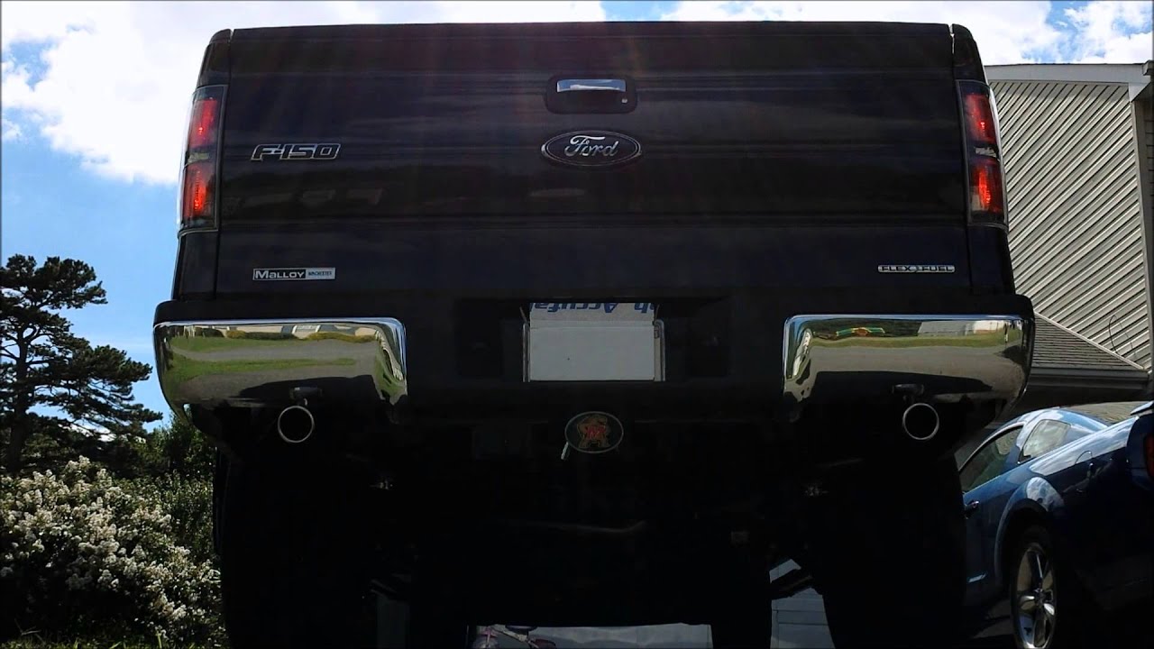 2013 F150 5.0 Stock Exhaust VS Flowmaster American Thunder