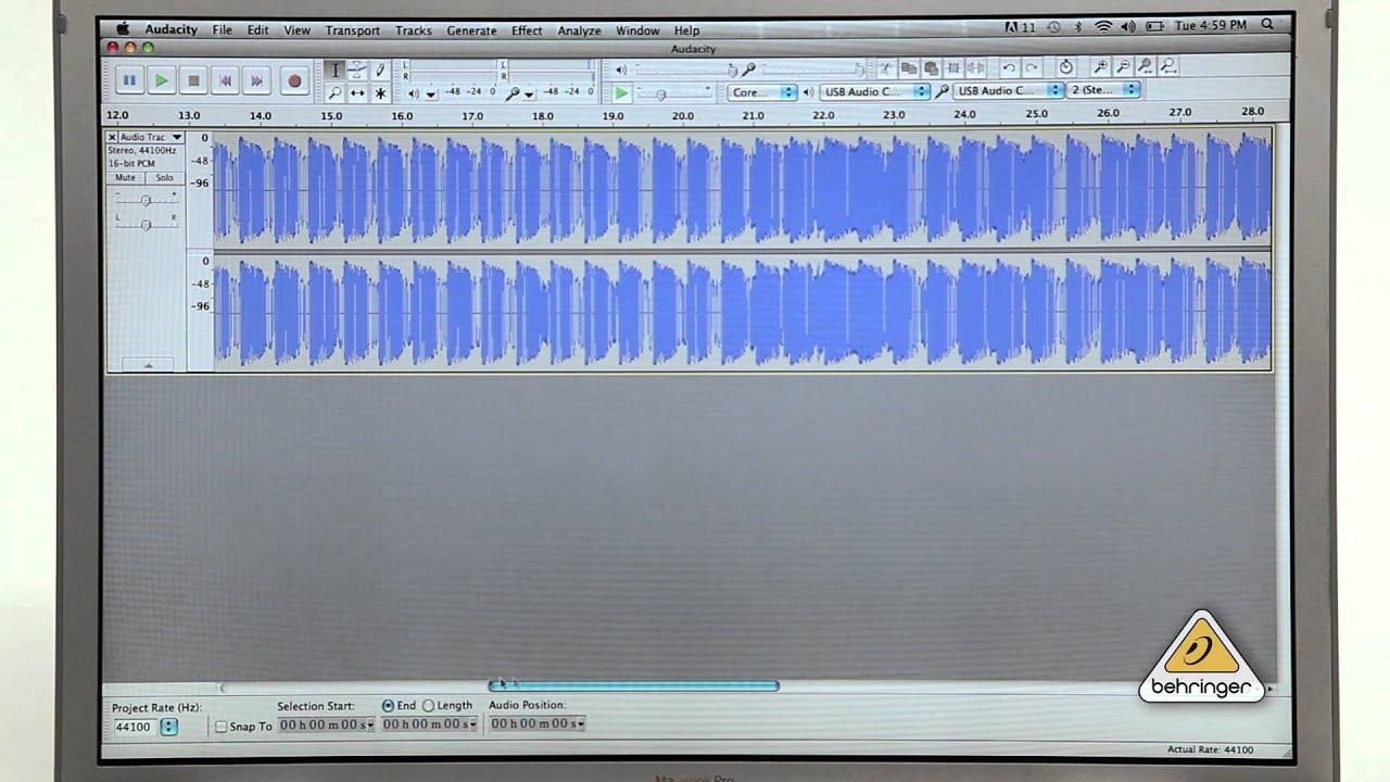 Как использовать Audacity для записи виниловых пластинок с помощью BEHRINGER UFO202