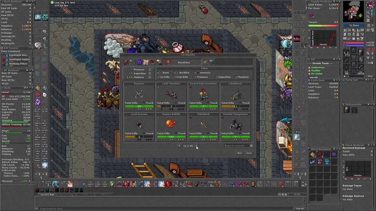 Tibia - Ek 2700 Top Ek Global - Bom Dia Amigões!!!! Essencias Hoje