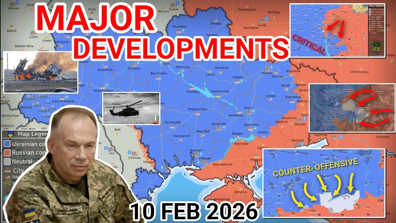 Big Moves Today | Ukraine Strikes South as Russia Pushes Kupyansk [10 February 2026]