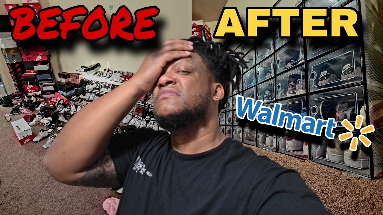 I BOUGHT WALMART SNEAKER CASES TO REORGANIZE MY WIFES COLLECTION!!!
