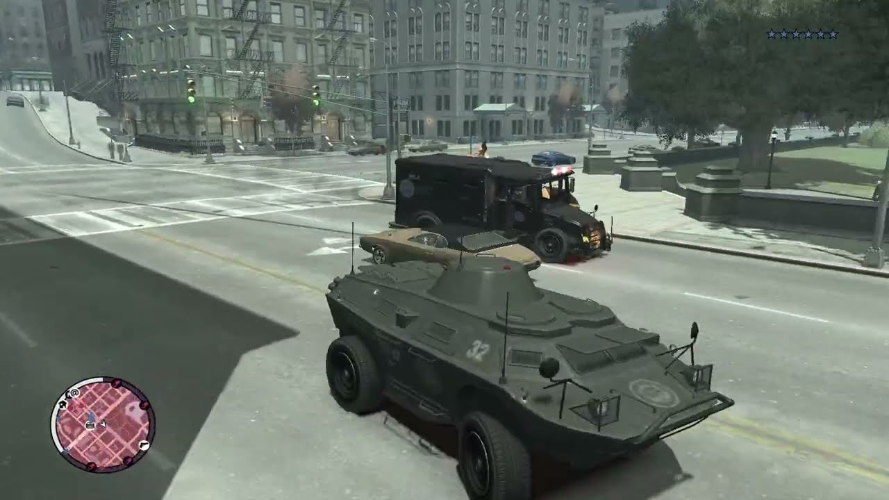 GTA IV TBOGT: SHOOTOUT AT THE SUPERSTAR CAFE & APC + 6 STAR WANTED LEVEL #8 🚨🚨