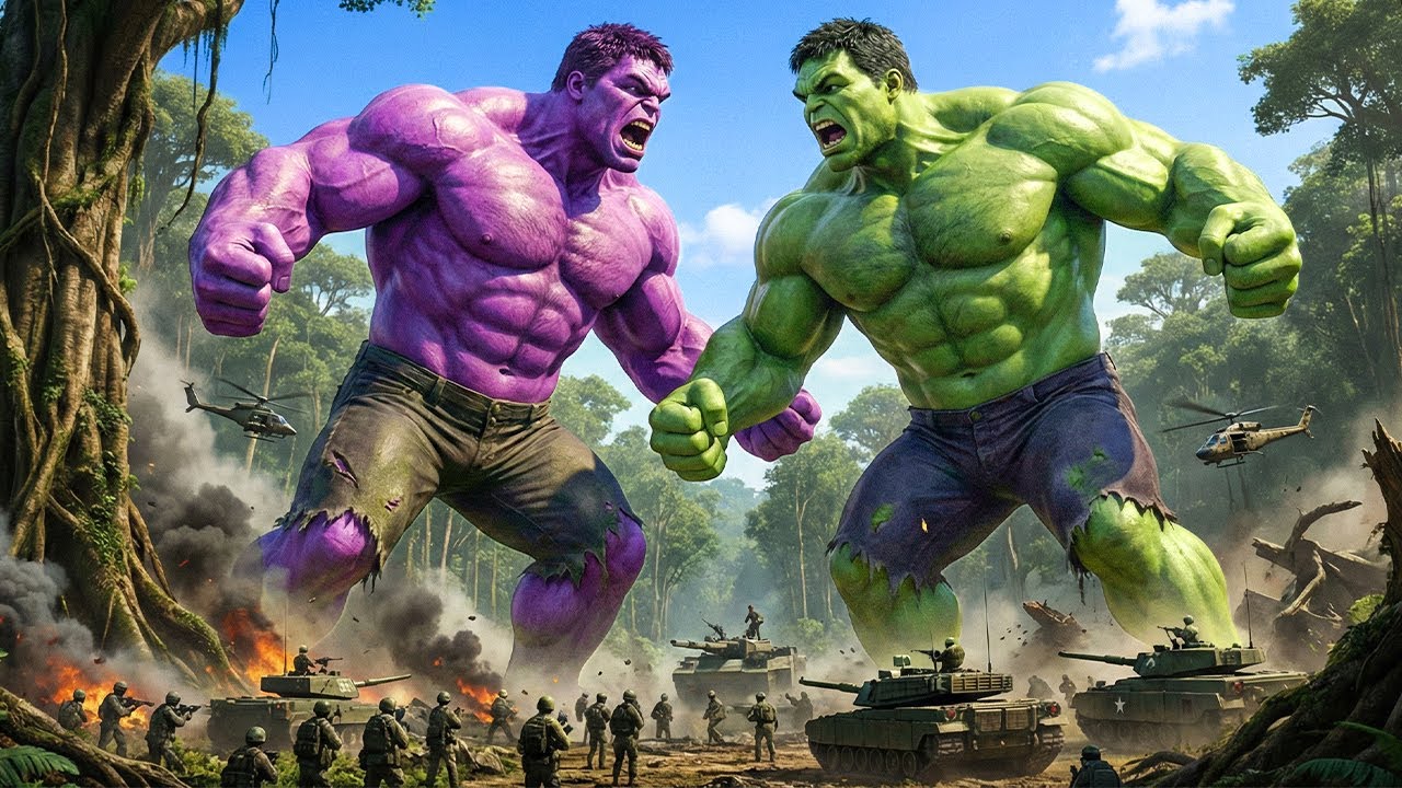 HULK vs PURPLE HULK – EPIC BATTLE in the Deep Forest That Shakes All Life!
