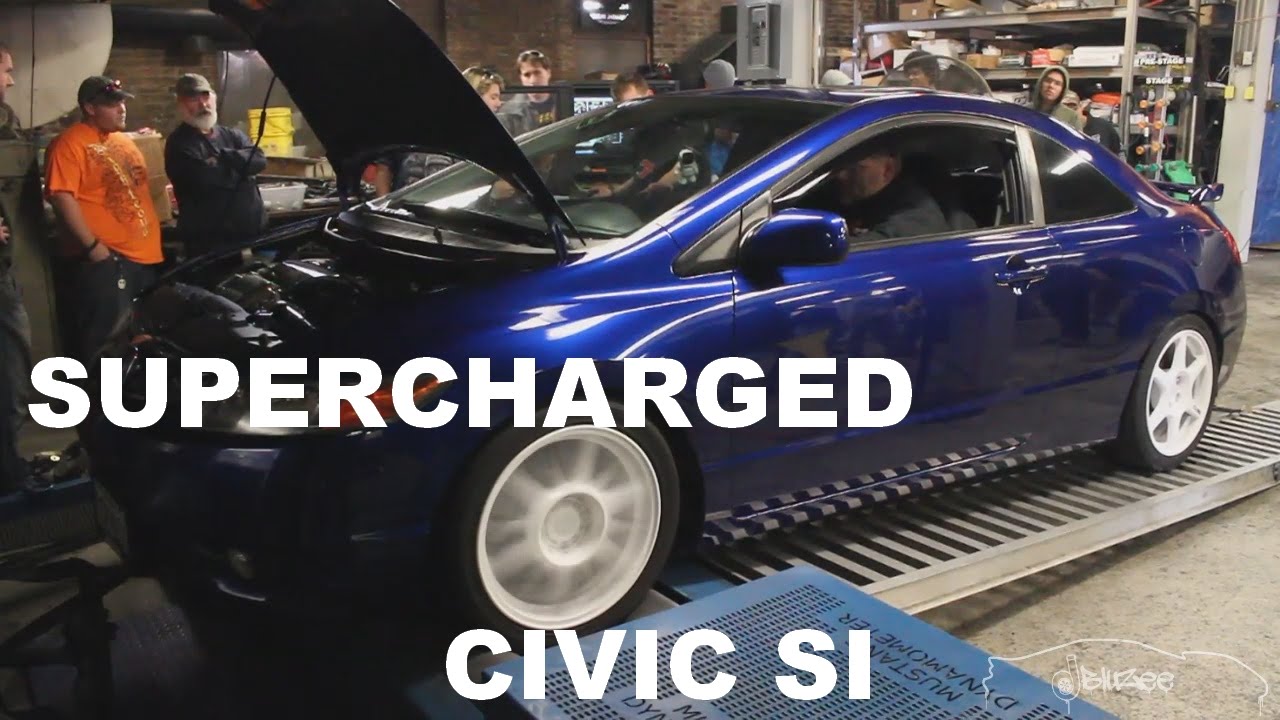 CT Engineering Supercharged Honda Civic SI Dyno Pulls