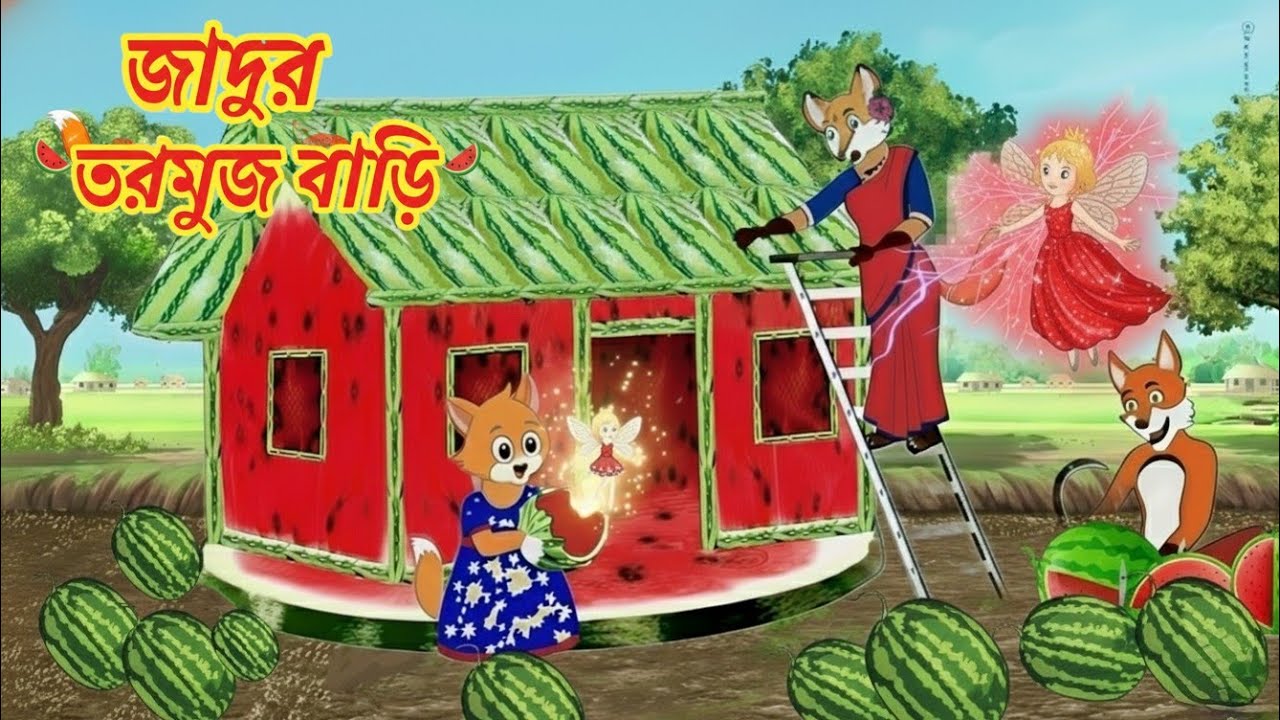 জাদুর তরমুজ বাড়ি | Bangla cartoon | Rupkothar Golpo | Fox Cartoon | Cartoon Bangla | বাংলা কাটুন