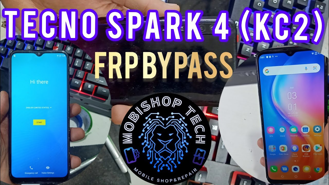 #frp bypass  Tecno Spark 4 - KC2 Frp Unlock/ Bypass Google Account Lock New Method