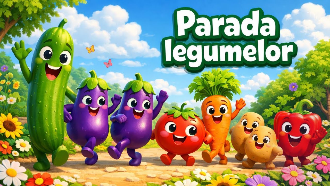 🥕Parada Legumelor 🍅| 🥬Vitamine și culoare! | M&acirc;ncăm sănătos! ❤️ TraLaPici 🎶