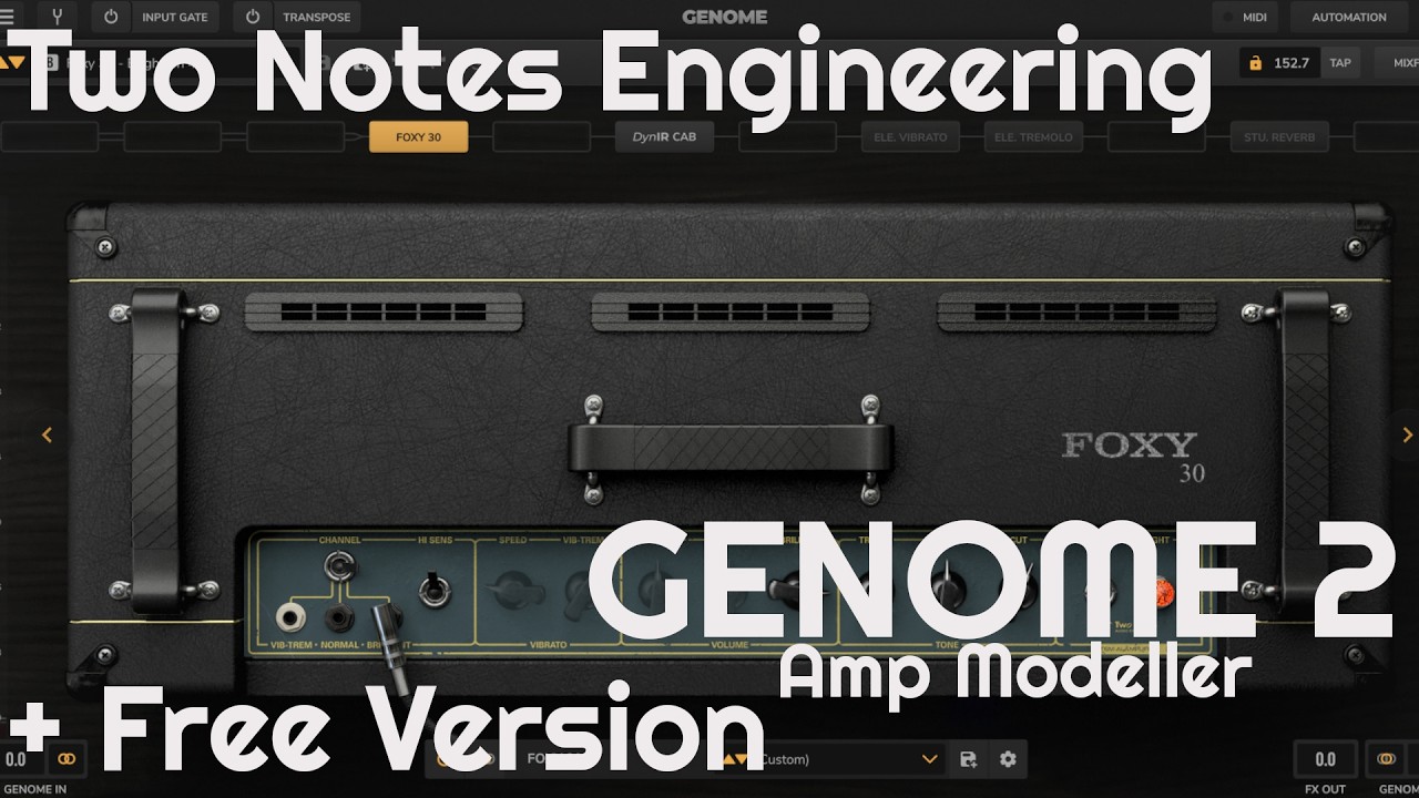 GENOME 2 Amp Modeller by Two Notes Engineering (No Talking) + Free Version