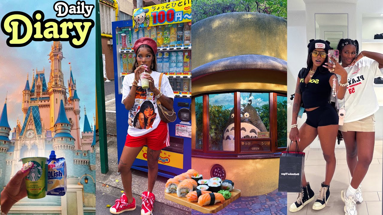 daily diary (in tokyo!) ♡ a day at disneyland + ghibli museum + sushi making + onitsuka tiger store