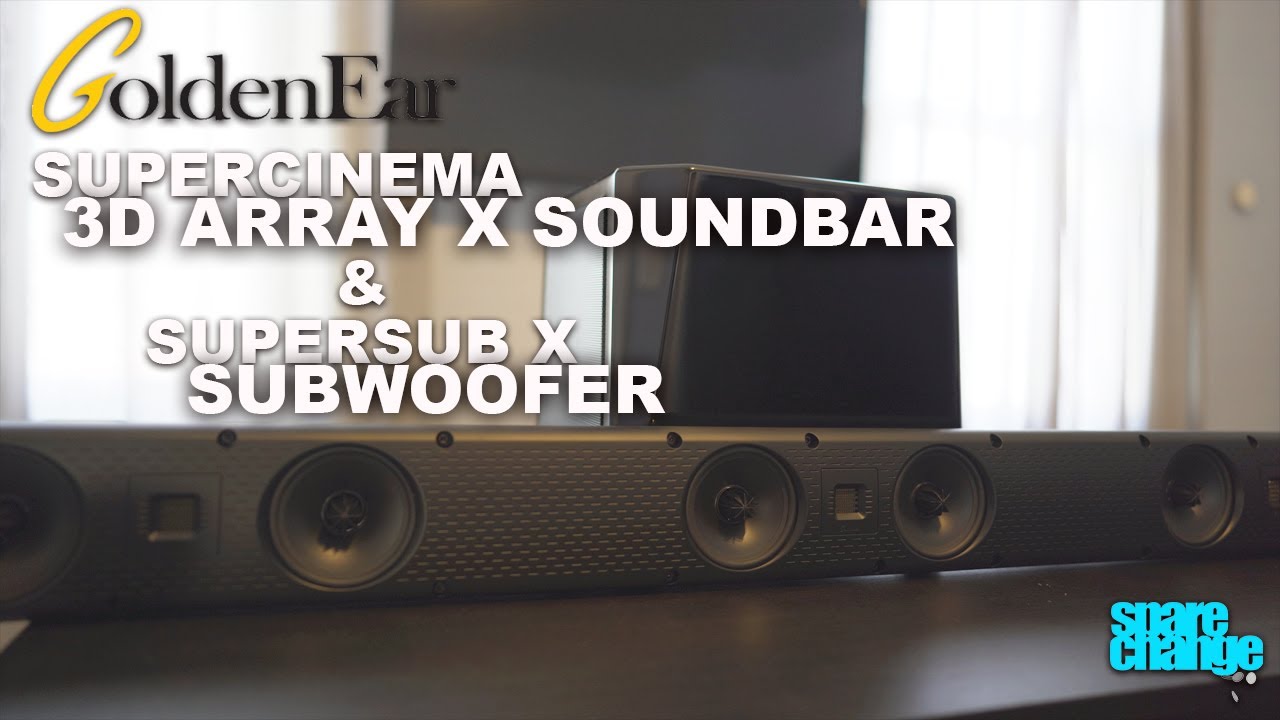 Audiophile Soundbar! GoldenEar SuperCinema 3D Array X Soundbar & SuperSub X Home Theater Subwoofer